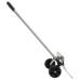 Lopată De Zăpadă Mâner Extensibil Argintiu 61 Cm Lamă Din Oțel