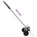 Lopată De Zăpadă Mâner Extensibil Argintiu 61 Cm Lamă Din Oțel