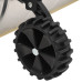 Lopată De Zăpadă Mâner Extensibil Argintiu 61 Cm Lamă Din Oțel