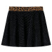 Fusta De Copii Cu Talie Leopard, Negru, 92