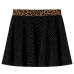 Fusta De Copii Cu Talie Tip Leopard, Negru, 116