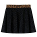 Fusta De Copii Cu Talie Tip Leopard, Negru, 128