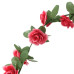 Ghirlande De Flori De Crăciun, 6 Buc., Roșu Roze, 250 Cm