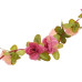 Ghirlande De Flori De Crăciun, 6 Buc., Roșu Roze, 250 Cm