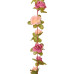 Ghirlande De Flori De Crăciun, 6 Buc., Roșu Roze, 250 Cm