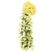 Ghirlande De Flori De Crăciun, 3 Buc., Galben, 85 Cm