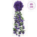 Ghirlande De Flori De Crăciun, 3 Buc., Violet Închis, 250 Cm