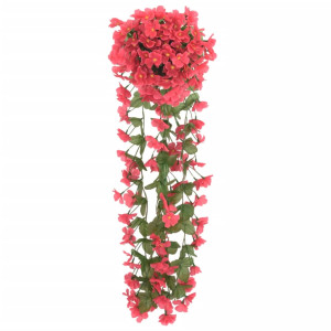 Ghirlande De Flori De Crăciun, 3 Buc., Roze, 85 Cm