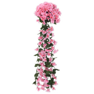 Ghirlande De Flori De Crăciun, 3 Buc., Roz, 85 Cm