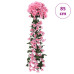 Ghirlande De Flori De Crăciun, 3 Buc., Roz, 85 Cm
