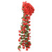 Ghirlande De Flori De Crăciun, 3 Buc., Roșu, 85 Cm