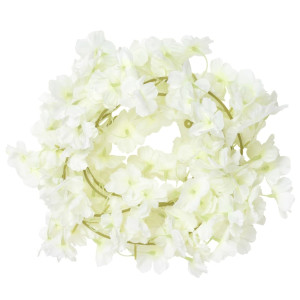 Ghirlande De Flori De Crăciun, 6 Buc., Alb, 180 Cm