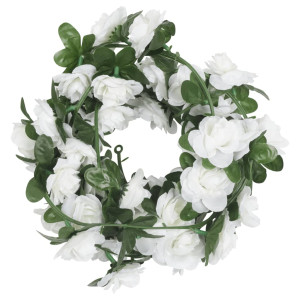 Ghirlande De Flori De Crăciun, 6 Buc., Alb, 240 Cm