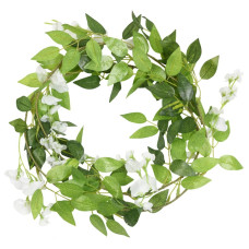 Ghirlande De Flori De Crăciun, 6 Buc., Alb, 200 Cm