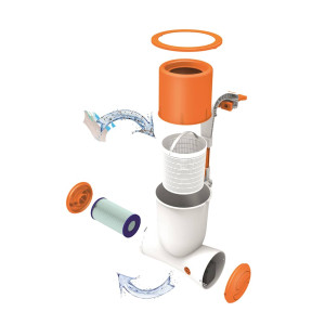 Bestway Pompă De Filtrare Piscină Flowclear Skimatic, 3974 L/H, 58469