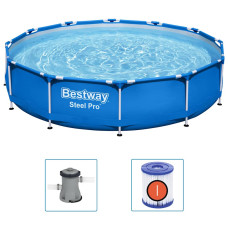 Bestway Piscină Cu Cadru Steel Pro, 366 X 76 Cm