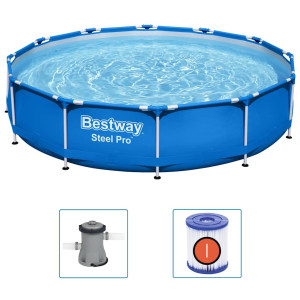 Bestway Piscină Cu Cadru Steel Pro, 366 X 76 Cm