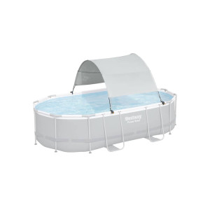 Bestway Copertină Pentru Piscină Supraterană, Alb