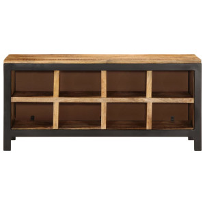 Bancă De Pantofi 110X35X51 Cm Lemn Masiv De Mango Brut