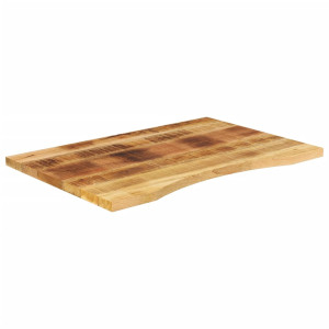 Blat Birou Cu Decupaj Curbat 100X60X2,5 Cm Lemn Masiv Mango