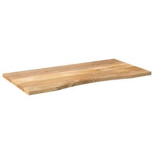 Blat Birou Cu Decupaj Curbat 110X50X2,5Cm Lemn Masiv Mango Brut