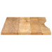 Blat Birou Cu Decupaj Curbat 110X50X2,5Cm Lemn Masiv Mango Brut