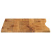 Blat Birou Cu Decupaj Curbat 100X80X2,5Cm Lemn Masiv Mango Brut