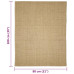 Covor Sisal Pentru Stâlp De Zgâriat, 80X100 Cm