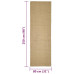 Covor Din Sisal Pentru Ansamblu De Zgâriat, 80X250 Cm