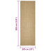 Covor Din Sisal Pentru Stâlp De Zgâriat, 100X300 Cm