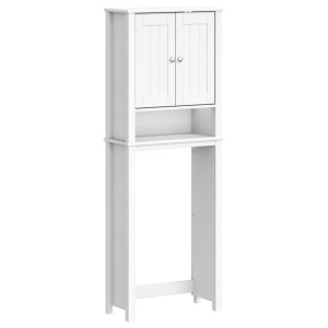 Depozitare Deasupra Toaletei „Berg” Alb 60X27X164,5 Cm Lemn