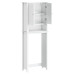 Depozitare Deasupra Toaletei „Berg” Alb 60X27X164,5 Cm Lemn