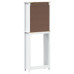 Depozitare Deasupra Toaletei „Berg” Alb 60X27X164,5 Cm Lemn
