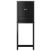 Depozitare Deasupra Toaletei „Berg” Negru 60X27X164,5 Cm Lemn