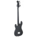 Chitara Bass Electrică Începători, Cu Husă, Negru, 4/4 46"