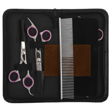 Set Foarfece Pentru Îngrijirea Câinilor 5 Piese Oțel Inoxidabil