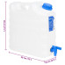 Recipient De Apă Cu Robinet, Transparent, 15 L, Plastic