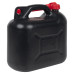 Bidon De Combustibil, Pipă Flexibilă, 3 Buc. Negru 10 L Plastic