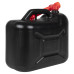 Bidon De Combustibil, Pipă Flexibilă, 3 Buc. Negru 20 L Plastic