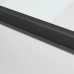 Ușă De Interior Negru 76X201,5 Cm Sticlă Securiz./Aluminiu Slim