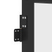 Ușă De Interior Negru 76X201,5 Cm Sticlă Securiz./Aluminiu Slim