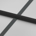 Ușă De Interior Negru 76X201,5 Cm Sticlă Securiz./Aluminiu Slim