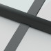 Ușă De Interior Negru 83X201,5 Cm Sticlă Securiz./Aluminiu Slim