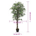 Arbore De Arțar Artificial 336 De Frunze 120 Cm Verde