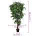 Arbore De Mango Artificial 450 De Frunze 120 Cm Verde