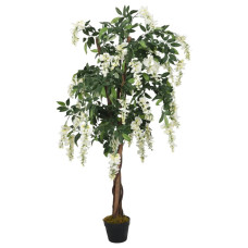 Arbore Artificial Wisteria 560 Frunze 80 Cm Verde Și Alb