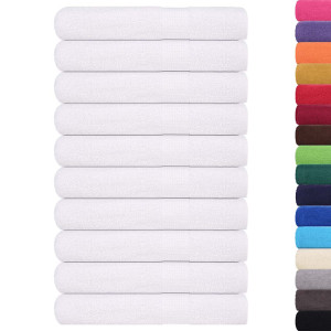 Prosoape 10 Buc Alb 100X200 Cm 360 G/M² 100% Bumbac
