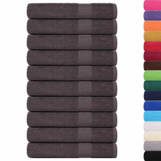 Prosoape 10 Buc Antracit 100X200 Cm 360 G/M² 100% Bumbac