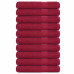 Prosoape 10 Buc Bordeaux 100X200 Cm 360 G/M² 100% Bumbac