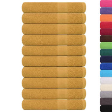 Prosoape 10 Buc Aur 100X200 Cm 360 G/M² 100% Bumbac